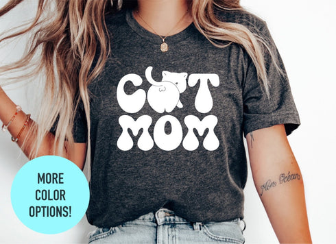 Cat Mom T-shirt, Funny Cat Shirt, Cat Mom Gift, Cute Shit Tee, Cat Mom Shirt, Cat Lover Tee, Kitty Walking T-shirt, Funny Kitty T-shirt